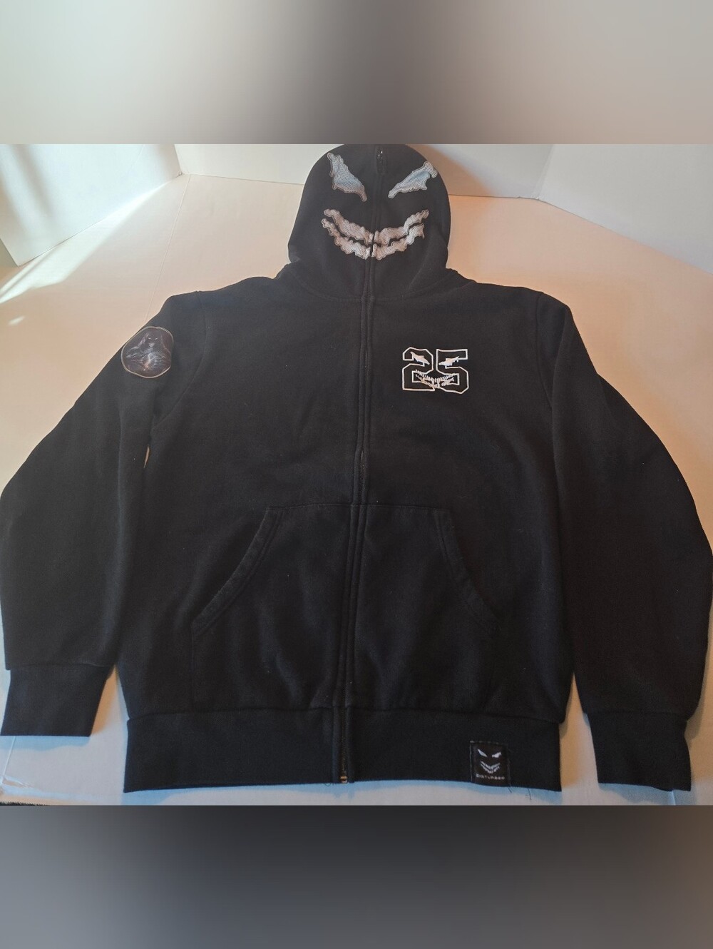 Disturbed "The Sickness" 25th Anniversary Face Full-Zip Hoodie NuMetal BandMerch